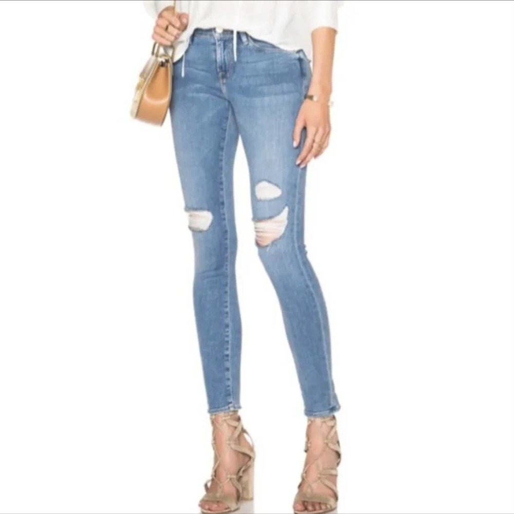 FRAME Denim Le Skinny De Jeanne in Color Laurel Size 25